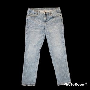 Vintage 90s Alfred Sung Faded Blue Straight Leg Jeans